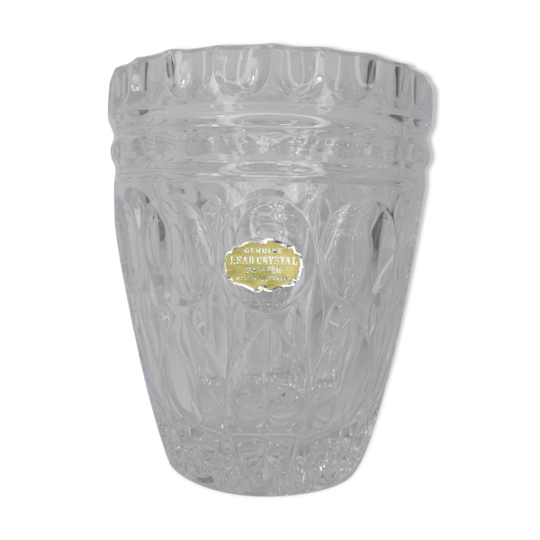 Seau à glace  cristal 24% vintage west germany