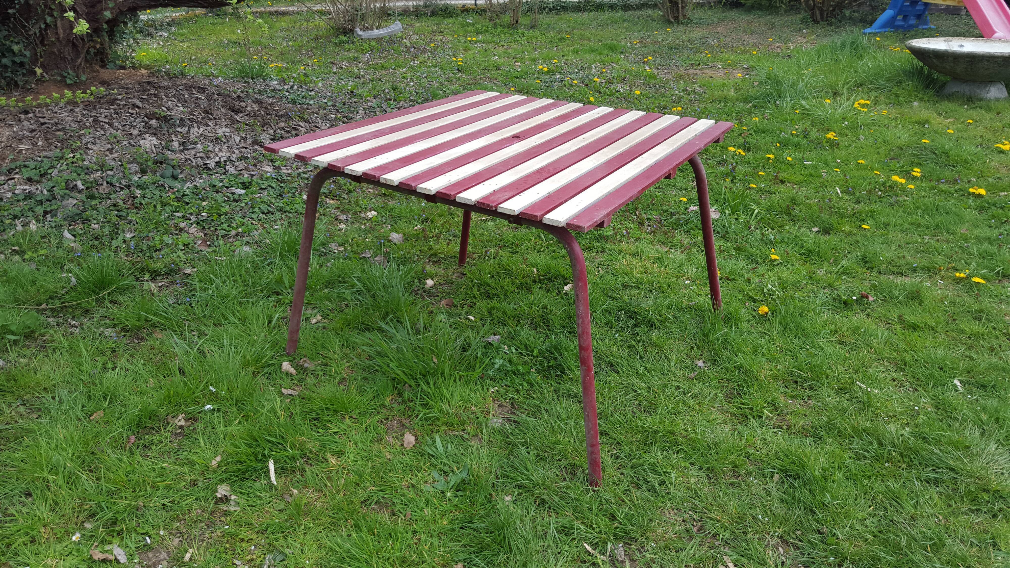 Vintage garden table 50s