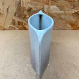 Antique vase virebent white porcelain speckled blue pink vintage