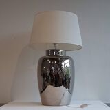 Large vintage lamp Faiencerie de Charolles