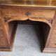 Ancien bureau 9 tiroirs en noyer de style gothique ref je