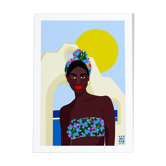 Santorin - limited edition illustration,  A3, Elisa Brouet