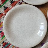 Set of 4 speckled soup plates