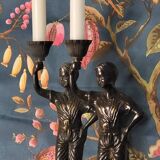 Statuette candle holder