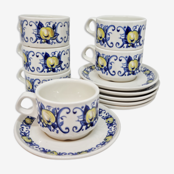 Lot 6 coffee cups Villeroy and Boch Cadiz