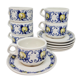 Lot 6 coffee cups Villeroy and Boch Cadiz