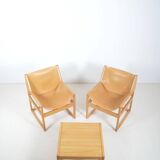 Set of armchairs and coffee table by Rainer Schell for Franz Schlapp, 1960s