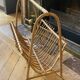 Vintage rattan magazine rack