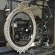 Oval mirror style Louis XVI 63x100cm