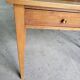 Bureau plateau cuir avec 2 tiroirs en merisier