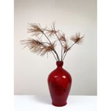 Red terracotta vase