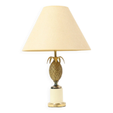 Lampe ananas en laiton de style Maison Charles Hollywood Regency