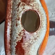 Vallauris style terracotta pendant light, 1970s