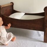 Roller doll bed, antique toy