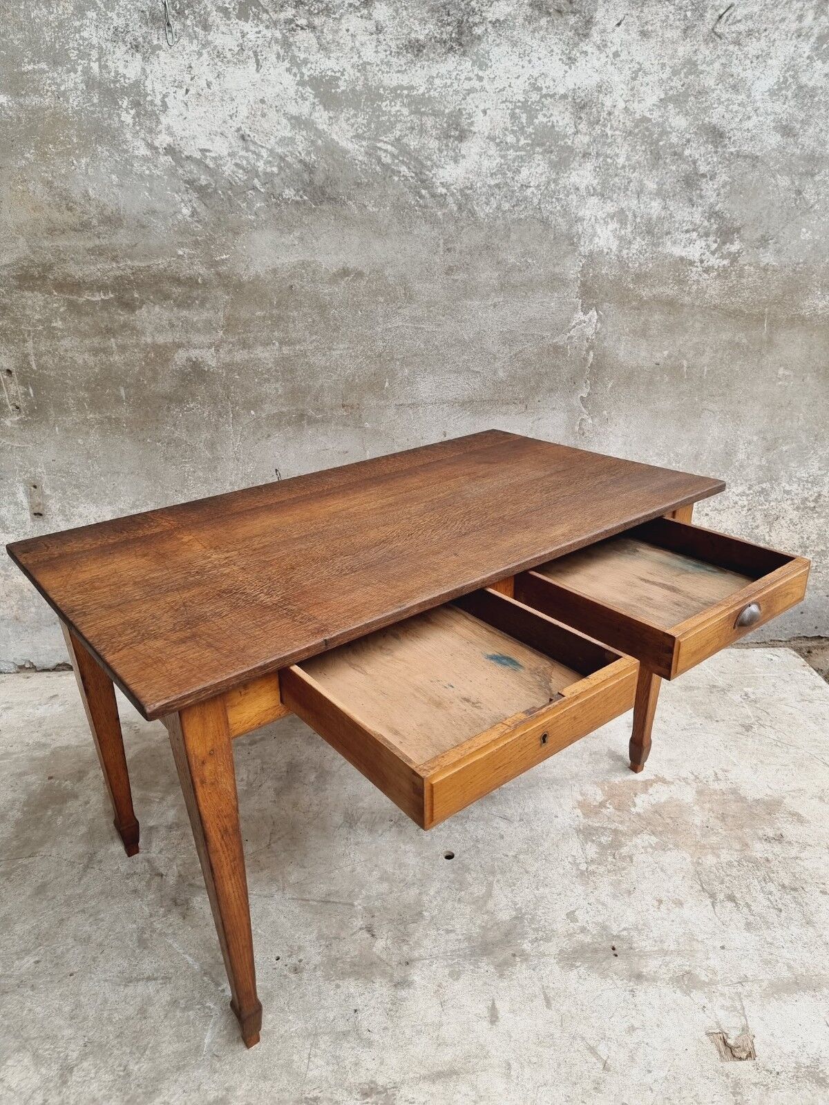 Antique table oak desk table