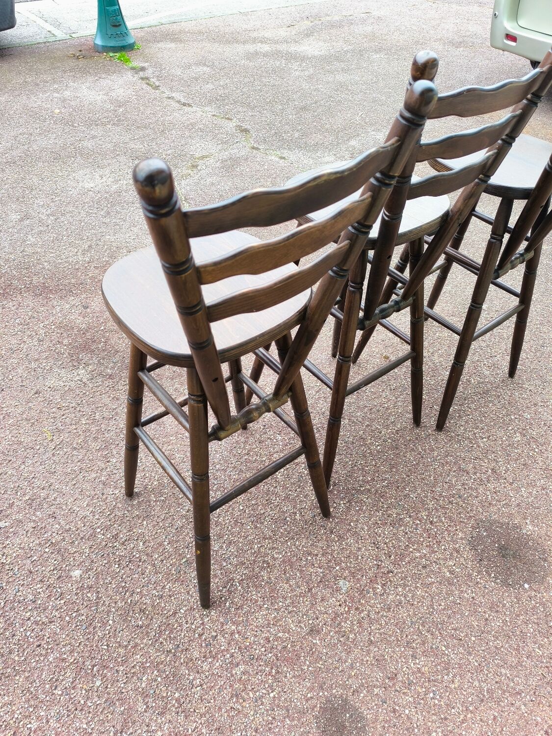 Set of 3 bistro bar stools