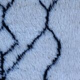Traditional handmade beni ouarin rug size 150 x 250 cm
