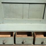 Patinated wooden kitchen end