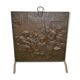 Brass fireplace firewall