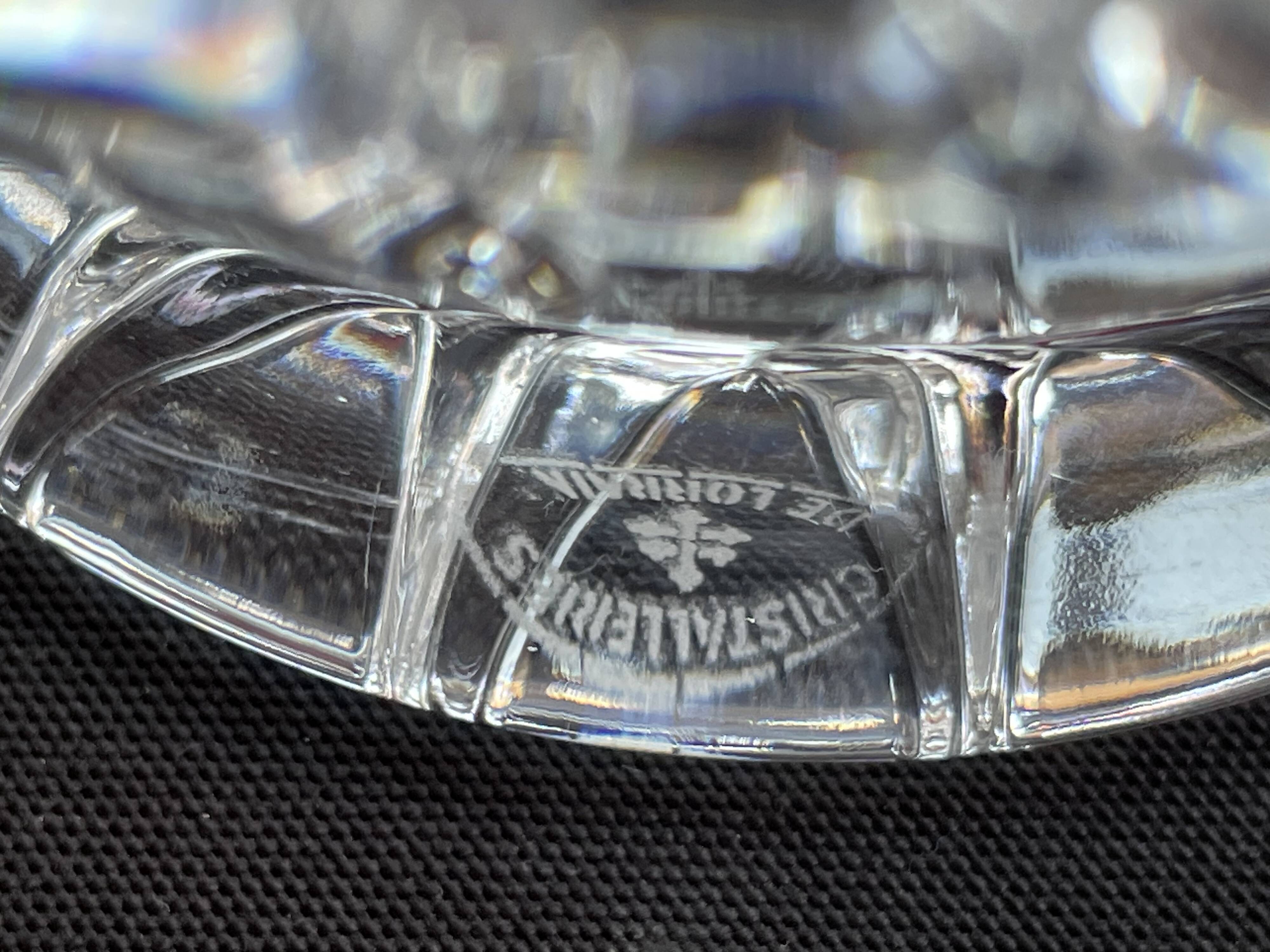 Ewer decanter – Stamped Cristallerie de Lorraine