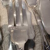 12 forks, 12 silver-plated fish knives Boulenger LXV