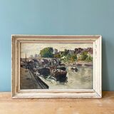 Oil on panel signed and dated 1948