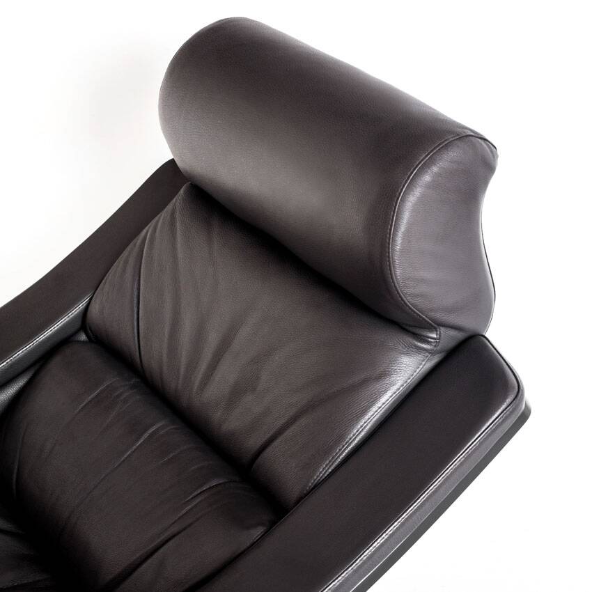 Kroken armchair + pouf designed by Ake Fribytter, published by Roche Bobois. France, 2000s.