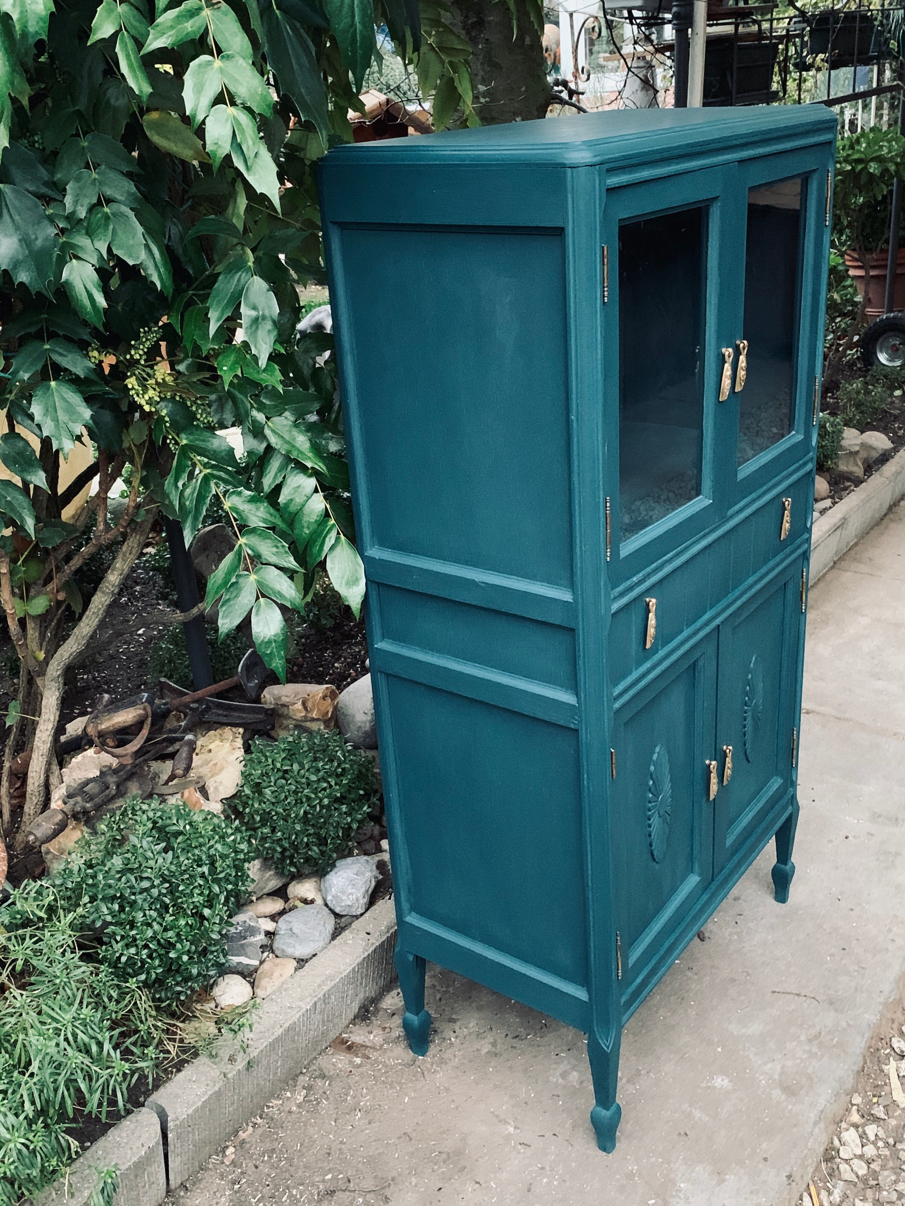 Art deco glass buffet