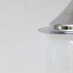Space age glass and chrome ball suspension