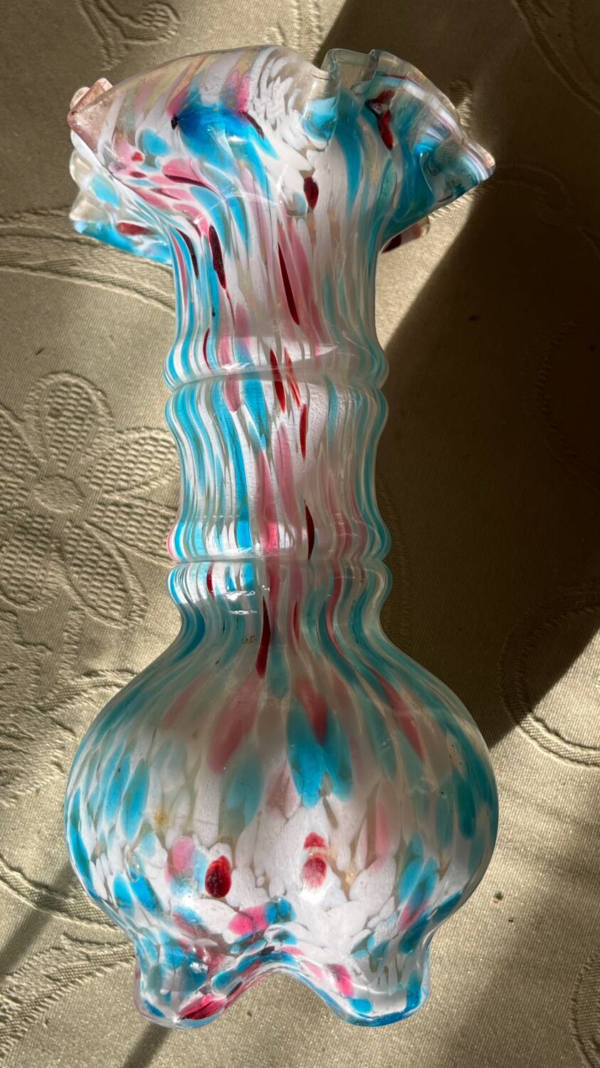 Legras vase in marmoreal glass