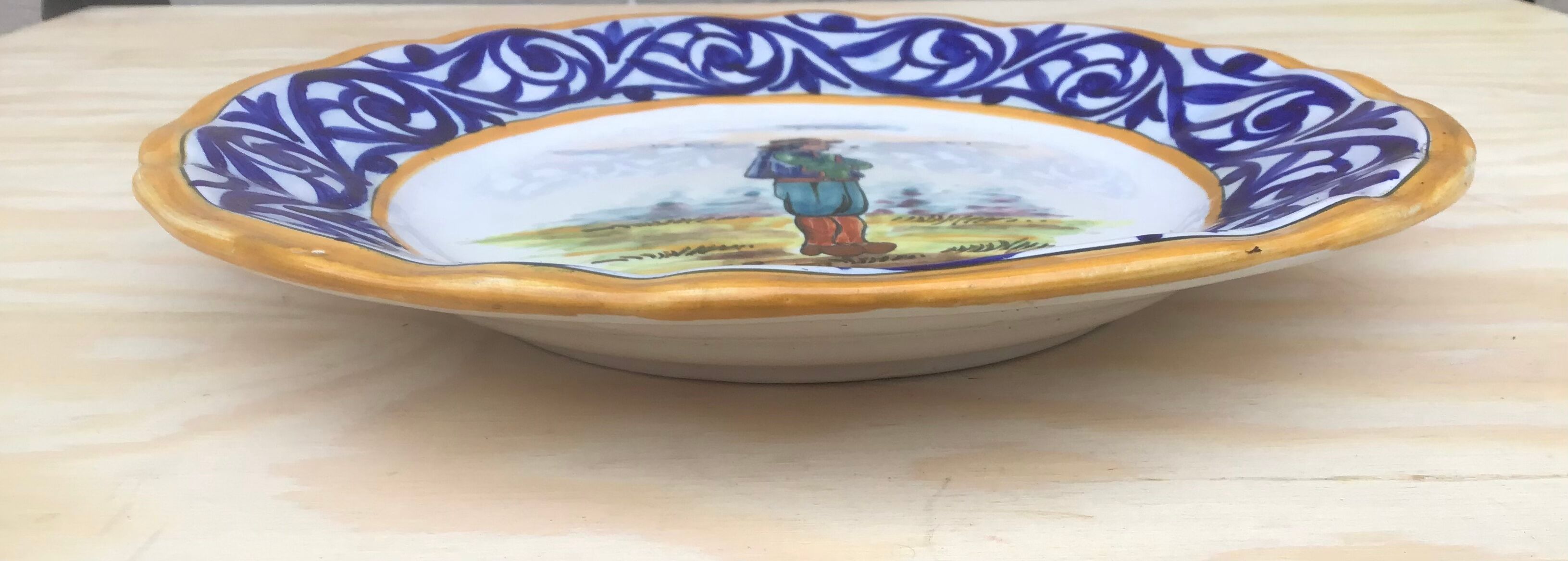 Plate HB Henriot Quimper