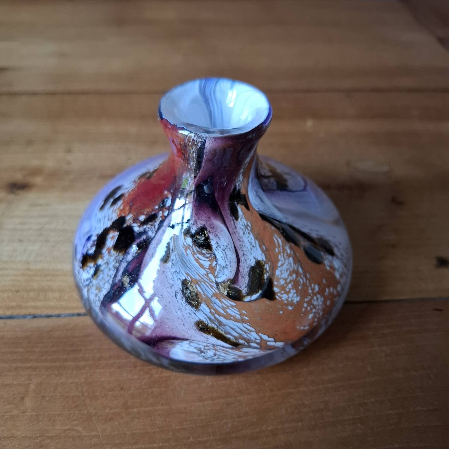 Lionel Sarrazin blown glass soliflore vase