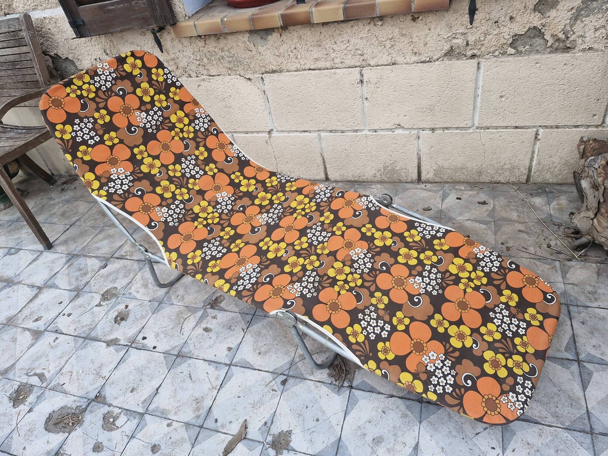 Folding chaise longue - Vintage from the 70s "K Kettler Made in West Germany"