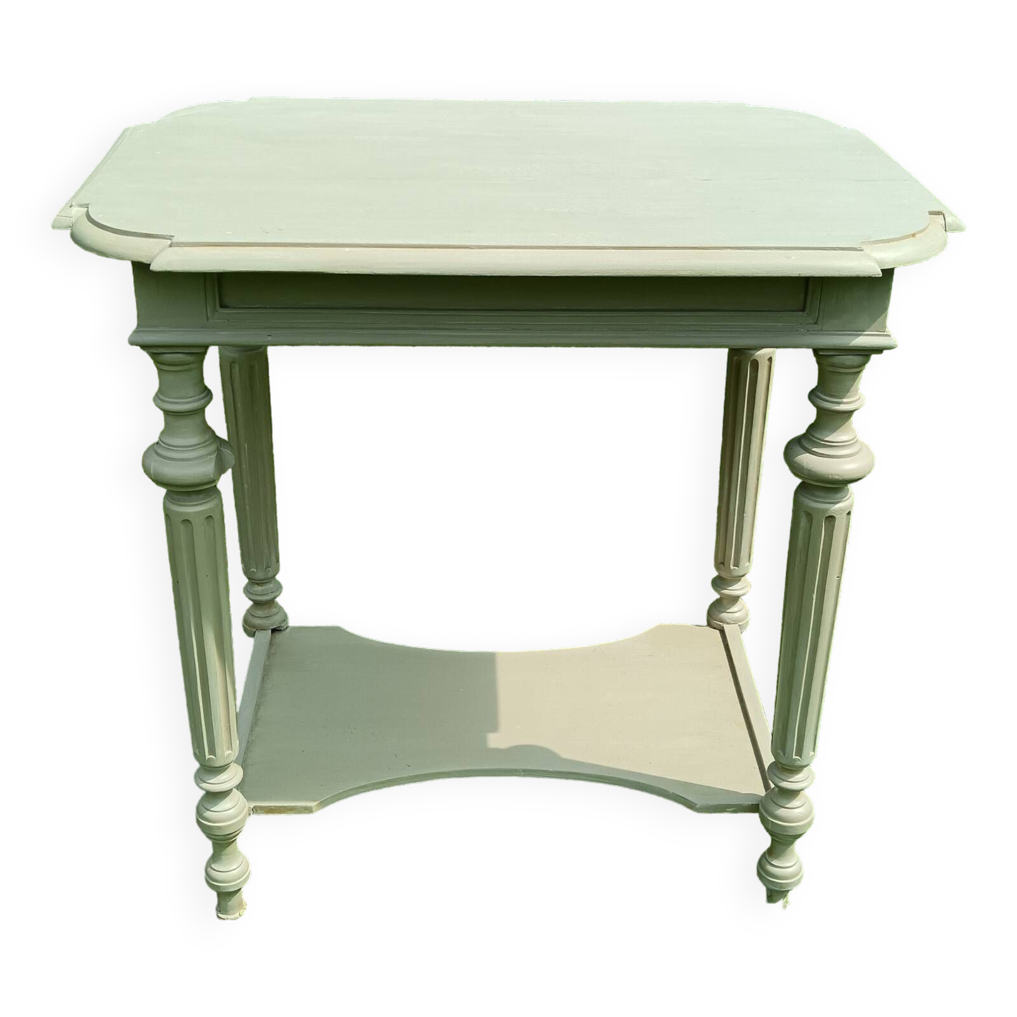 LouisXVI beige patinated console table