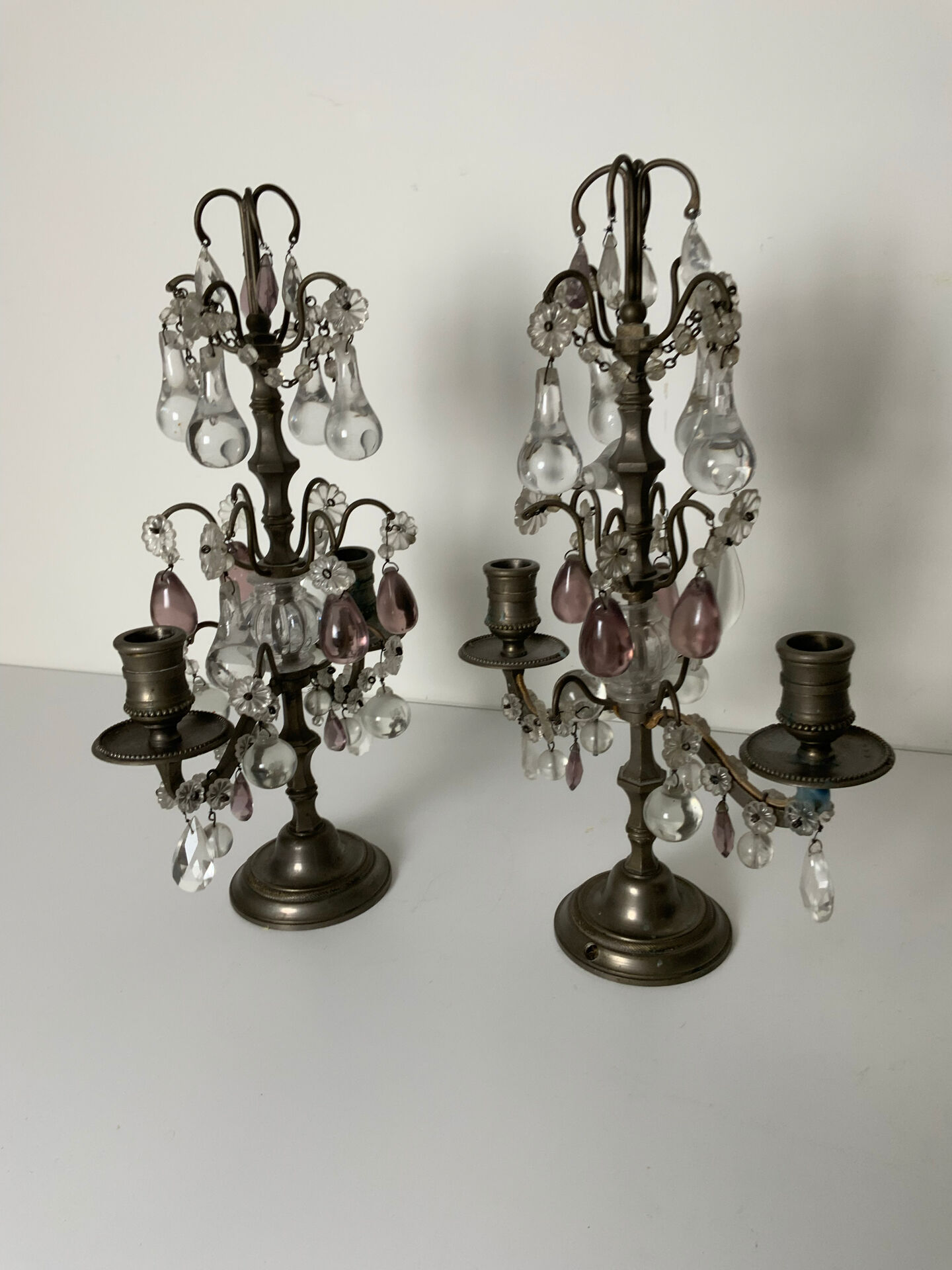 Pair of 19th-century candelabra