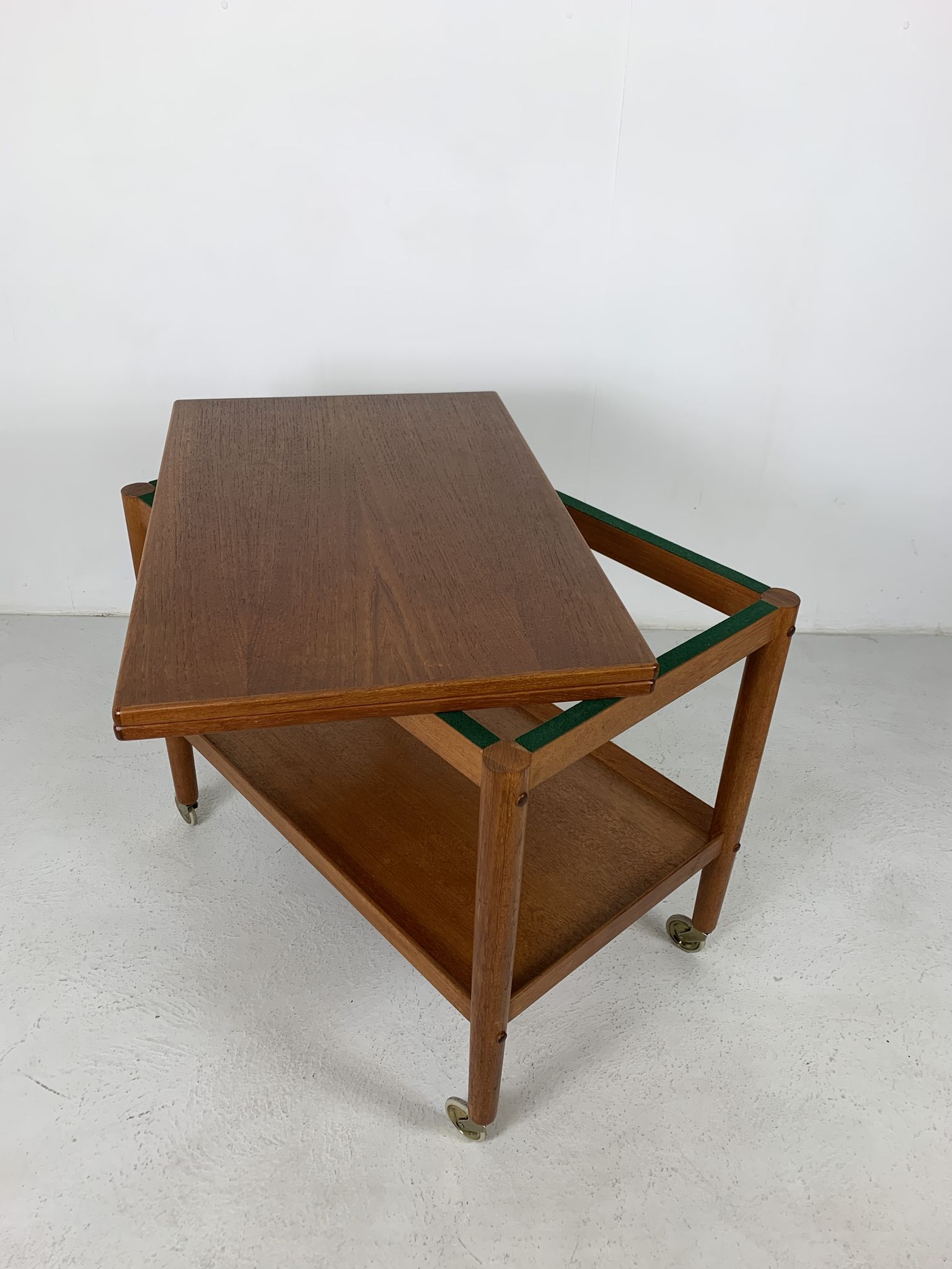 Danish midcentury teak bar trolley by Grete Jalk