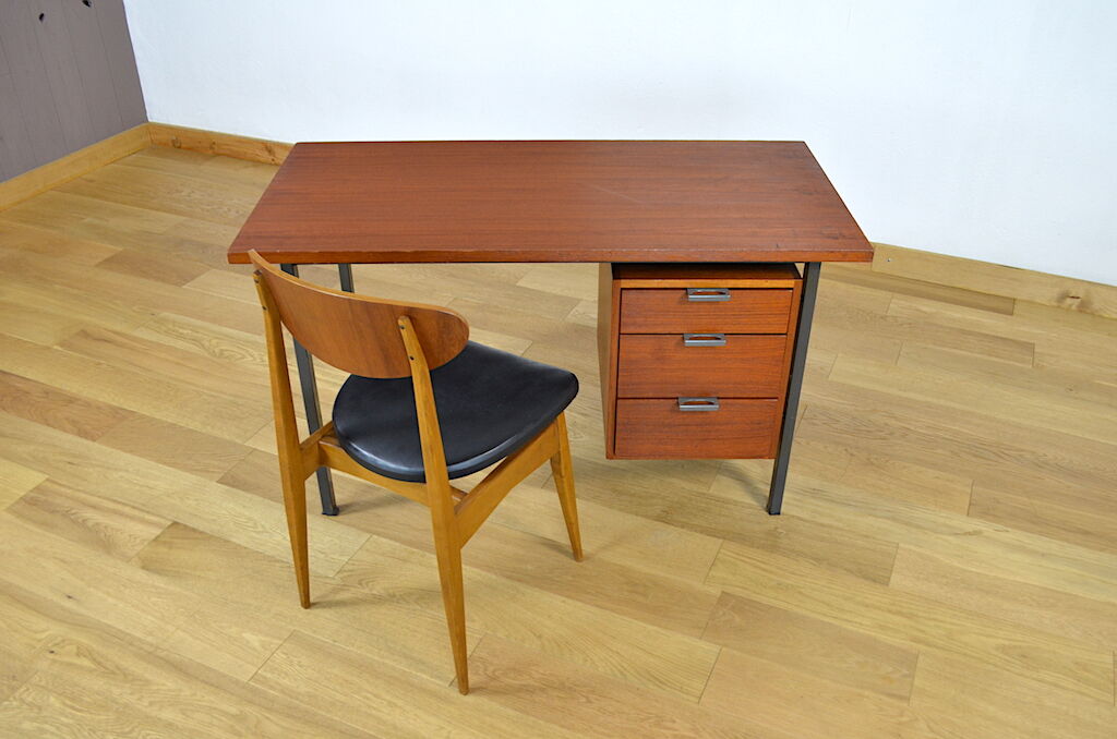 Minimalist office of Herbert Hirche Holzapfel Edition 1960
