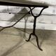 Table bistrot plateau marbre