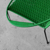 Armchair metal structure and green ropes 1960