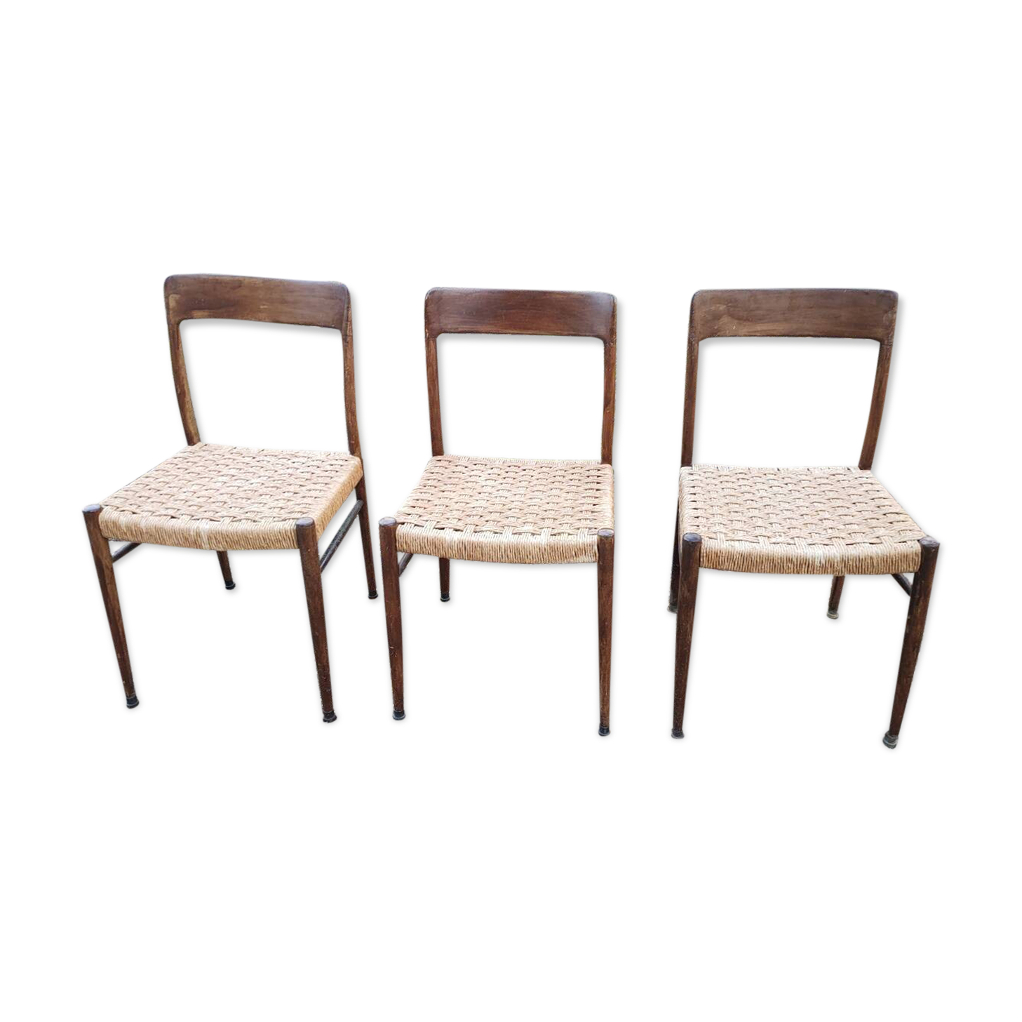 3 Scandinavian Moller chairs