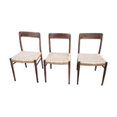 3 Scandinavian Moller chairs
