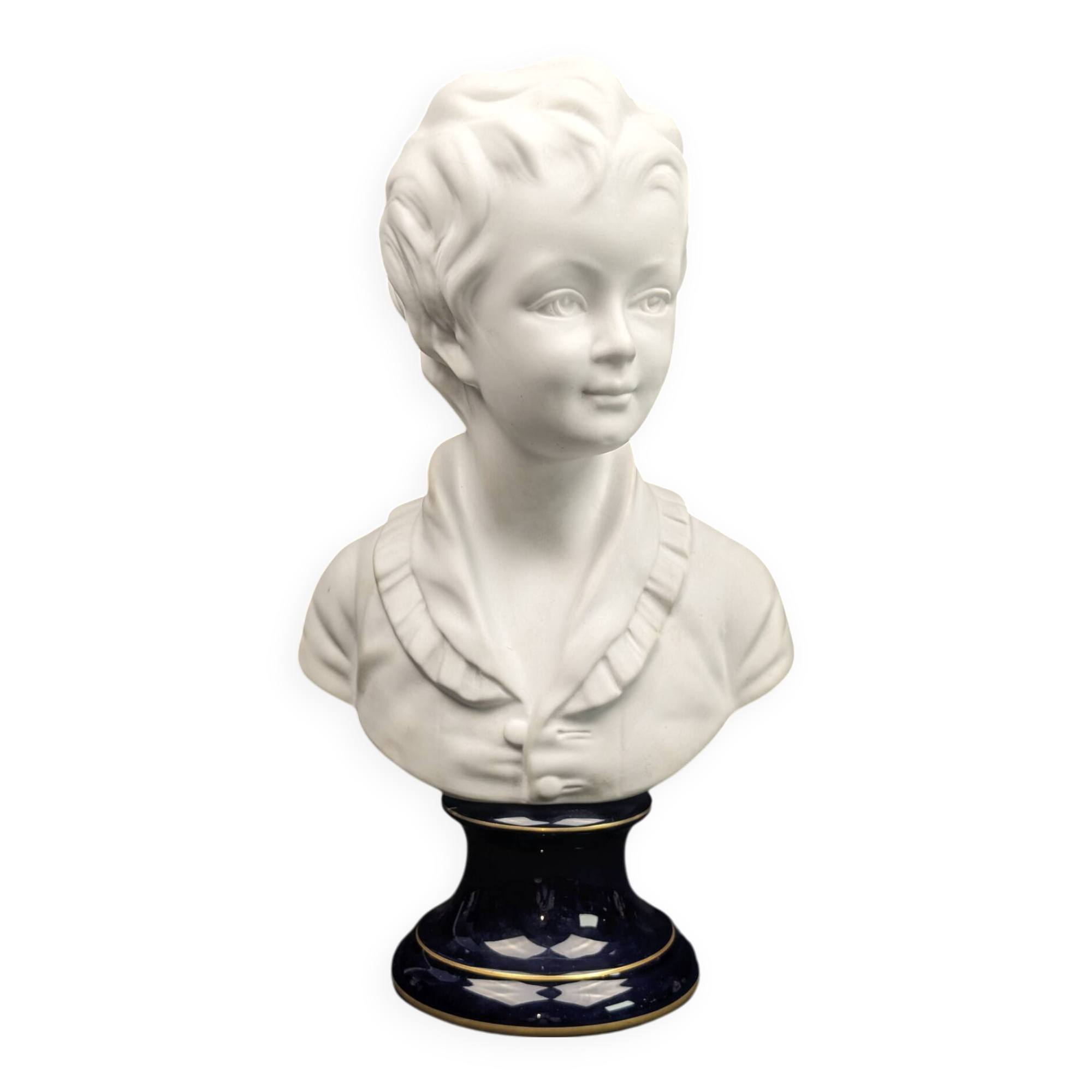 Child bust of Alexandre Brongniart, Limoges porcelain, Camille Tharaud
