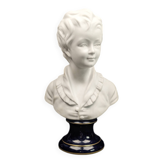 Child bust of Alexandre Brongniart, Limoges porcelain, Camille Tharaud