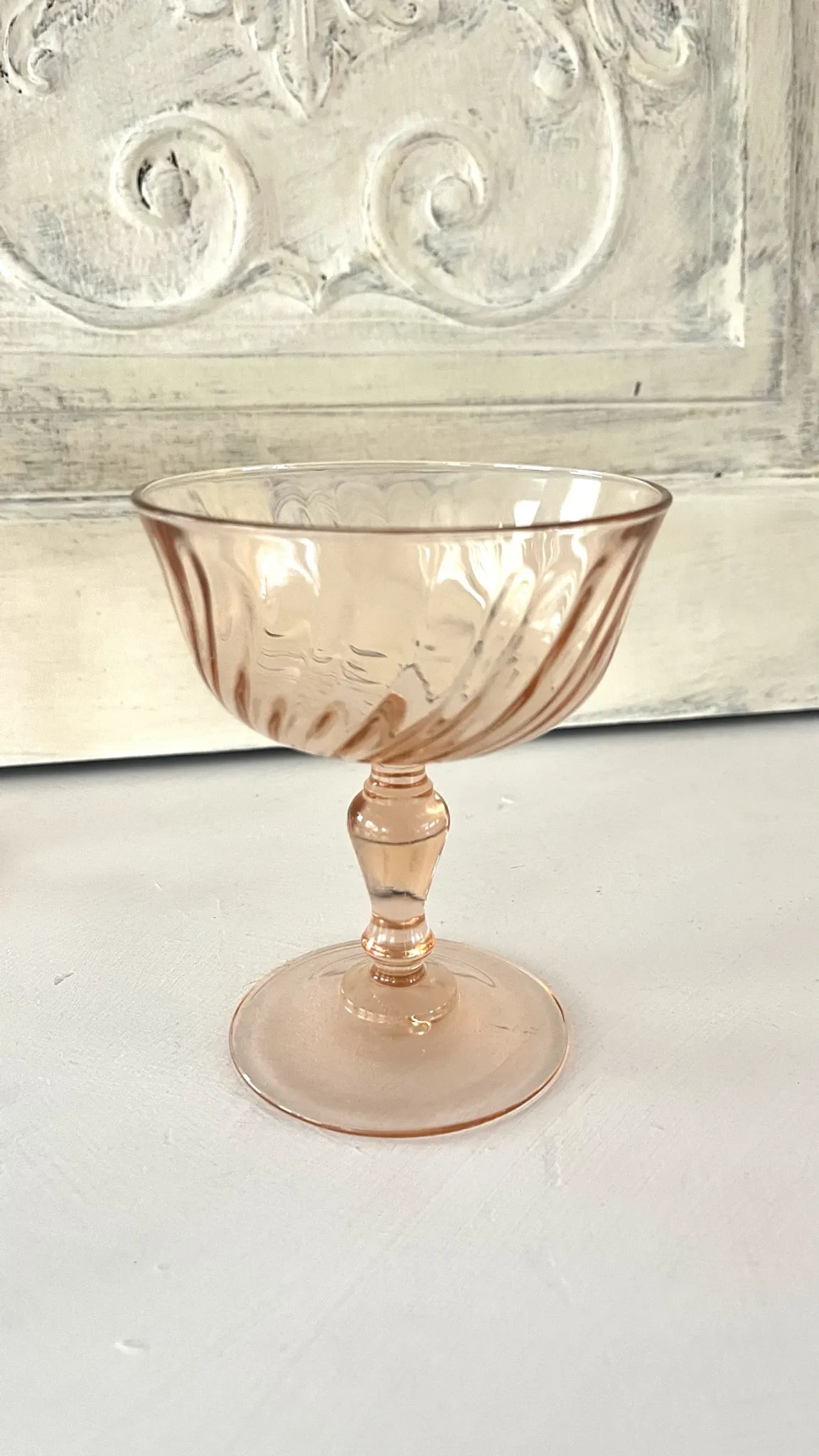 Champagne glasses – Vintage French Glass Set of 4