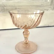 Champagne glasses – Vintage French Glass Set of 4