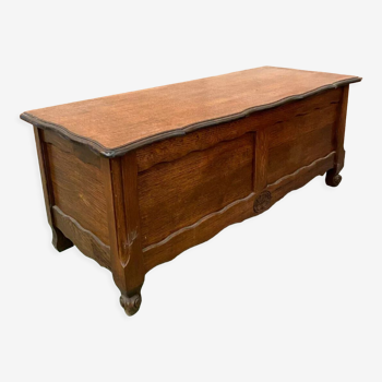 Solid oak toy chest XXth century