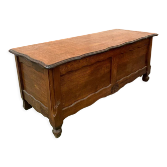 Solid oak toy chest XXth century