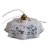 Clichy white glass portable lamp