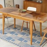 Extendable lacquered table czechoslovakia trud 1960