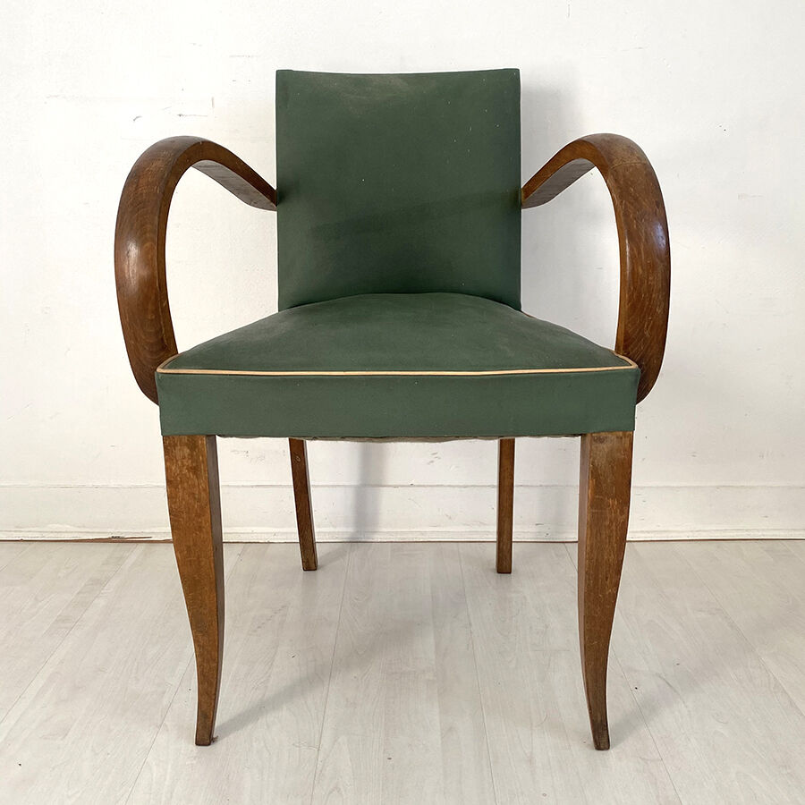 50's vintage green bridge chair